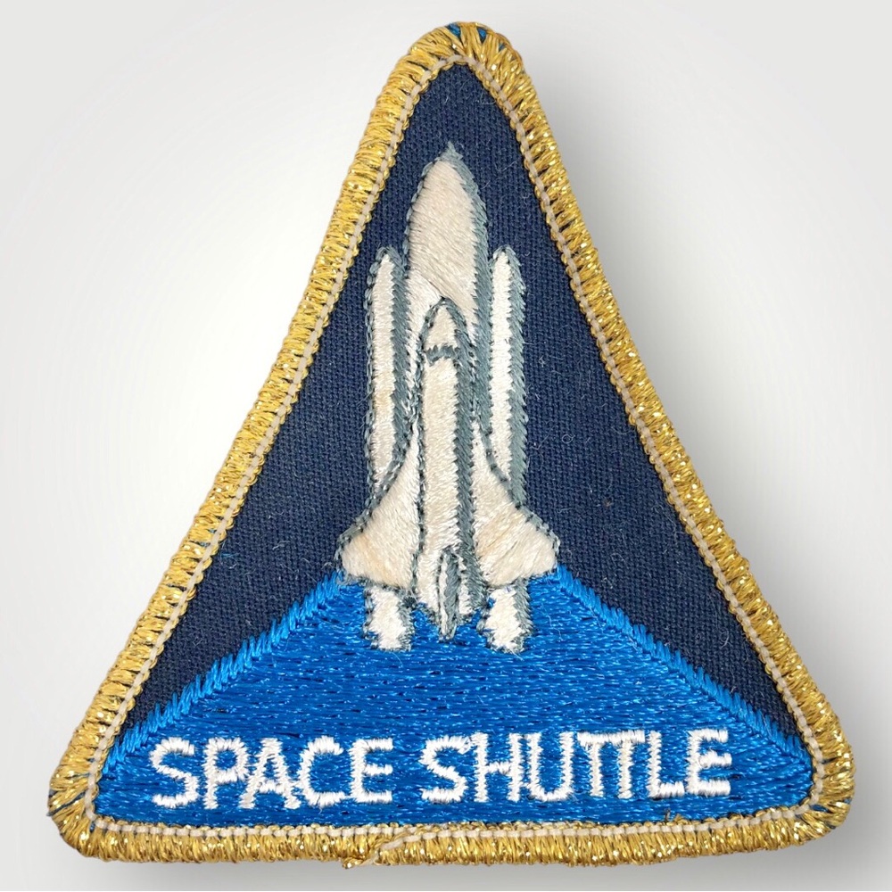 Vintage 80’s Official NASA Space Shuttle Challenger Embroidery Patch 3” X 3”